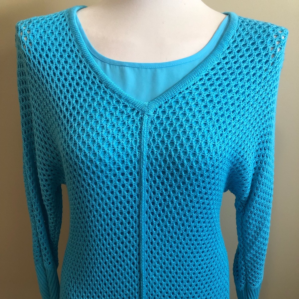 Chico’s turquoise sweater